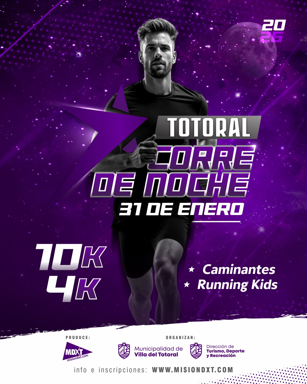 TOTORAL CORRE DE NOCHE 2026