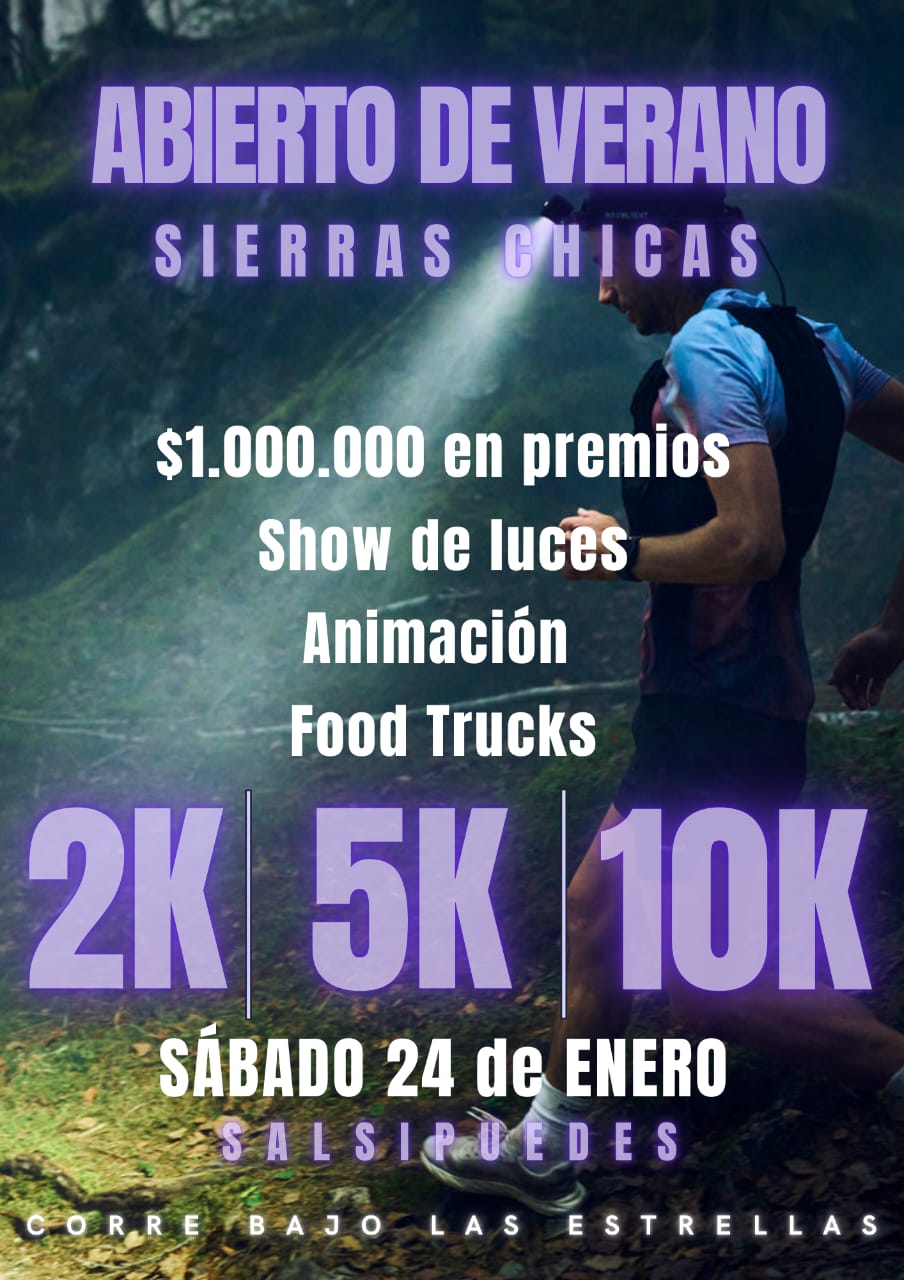 ABIERTO DE VERANO, SIERRAS CHICAS.