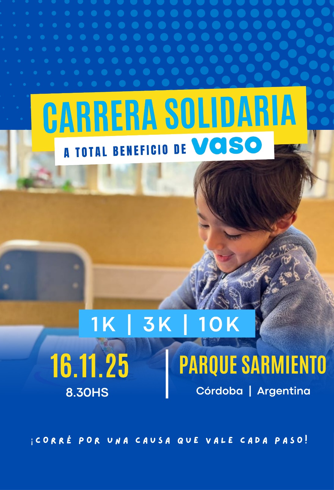 CARRERA SOLIDARIA VASO
